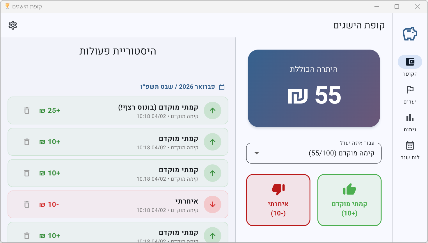 תוכנת הישגים